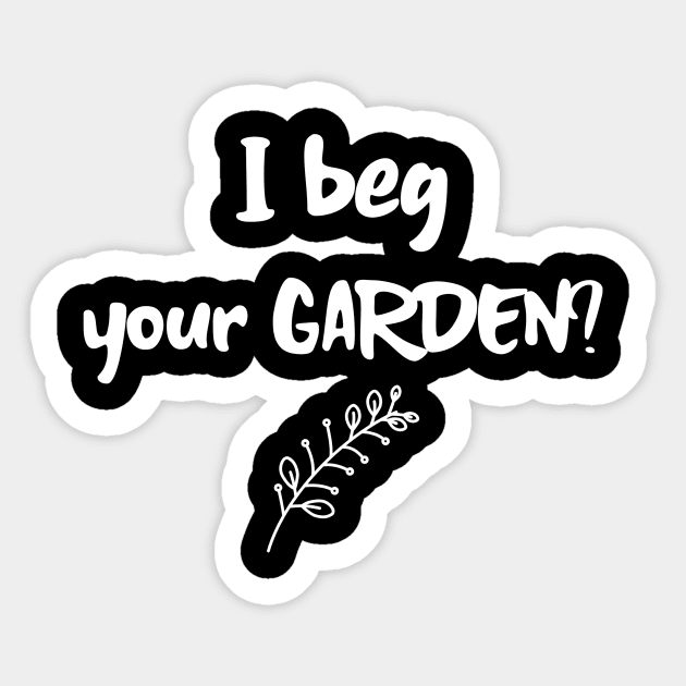 Garden Pun Funny Plant Lover Sticker by OldCamp